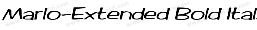 Marlo-Extended Bold Italic字体转换